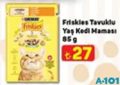 FRİSKİES TAVUKLU YAŞ KEDİ MAMASI 85 G